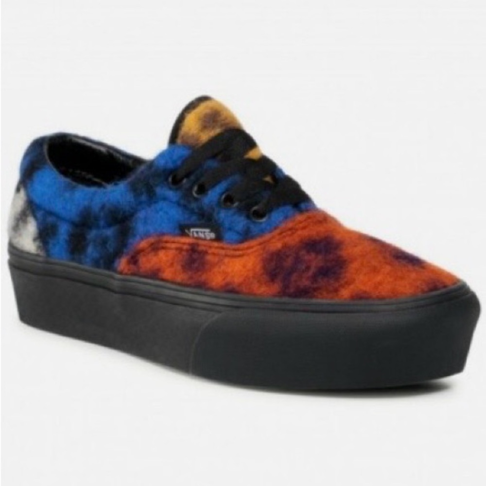 Vans Era Platform Felt Fuzzy Mix Leopard Multi/Black Men’s size 11 never worn. - Picture 12 of 13